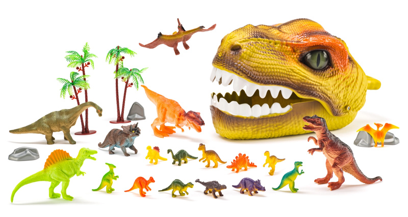 Faunica - Dino, Dinosauří hlava s figurkami