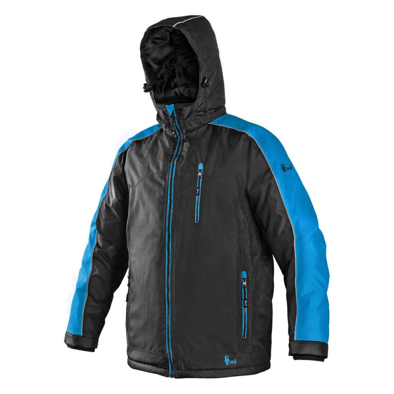 Pánská zimní bunda BRIGHTON, černo-modrá, vel. 4XL