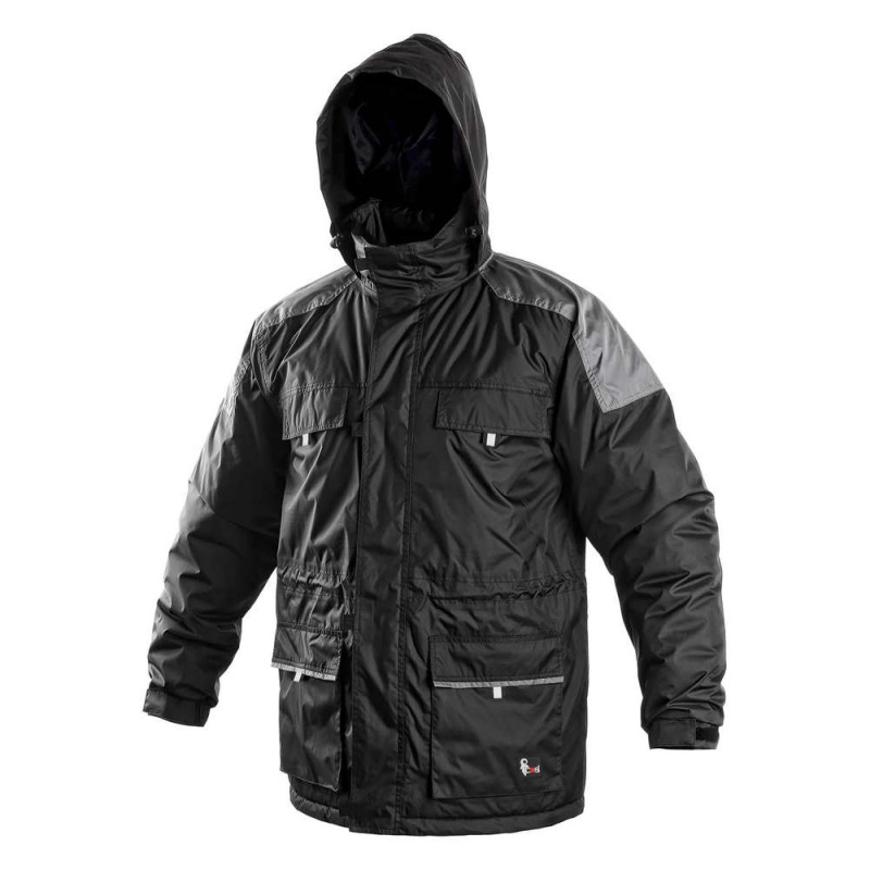 Pánská zimní bunda FREMONT, černo-šedá, vel. 2XL
