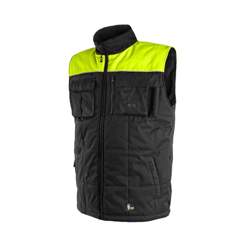 CXS Vesta zimní pánská SEATTLE fleece černo-žlutá XL