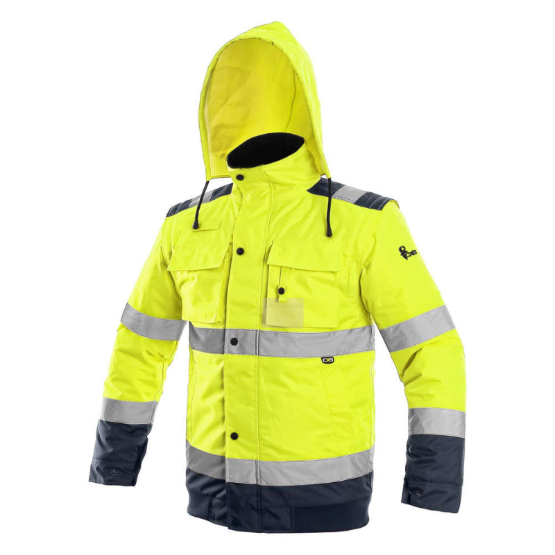 BUNDA LUTON, VÝSTRAŽNÁ, ŽLUTO-MODRÁ, VEL. 2XL