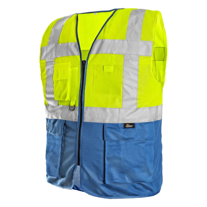Vesta BOLTON, výstražná, žluto-modrá, vel. 2XL