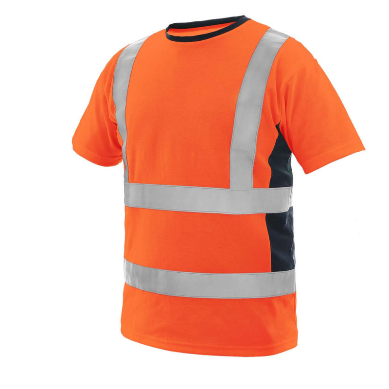 Tričko EXETER, výstražné, pánské, oranžové vel.3XL