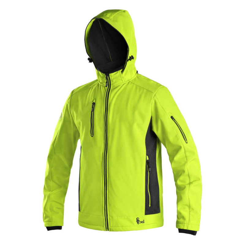 Pánská softshellová bunda DURHAM žluto-černá vel.2XL