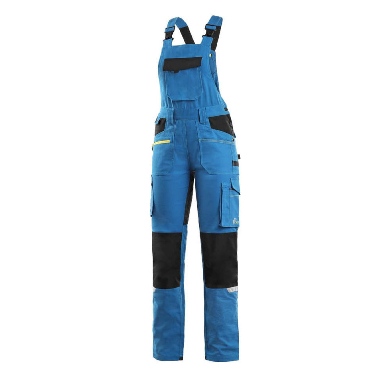ZAHRADNÍKY STRETCH, DÁMSKÉ, STŘEDNĚ MODRO - ČERNÉ vel.44