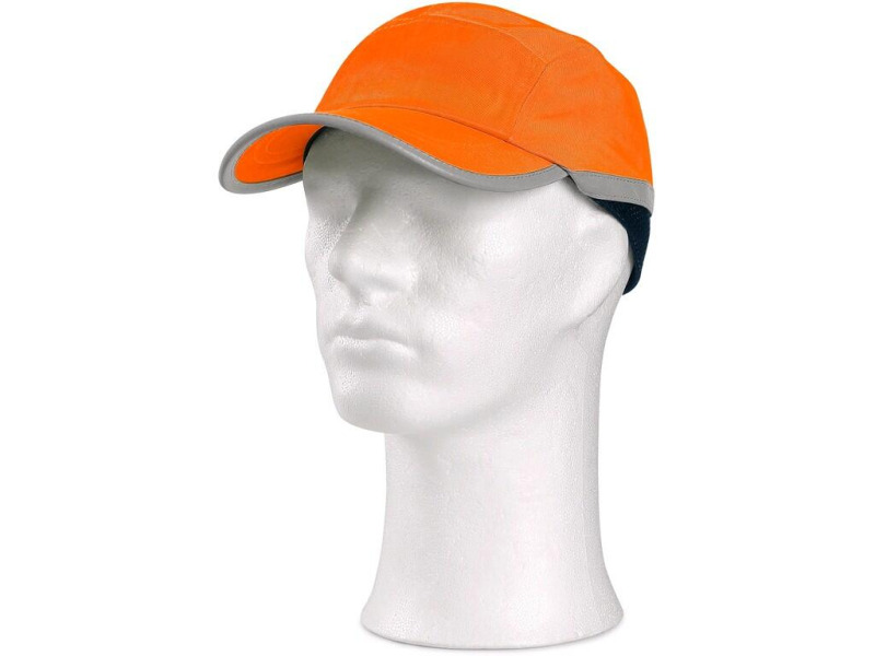 Čepice s plastovou výztuhou SM923 fluorescenční oranžová