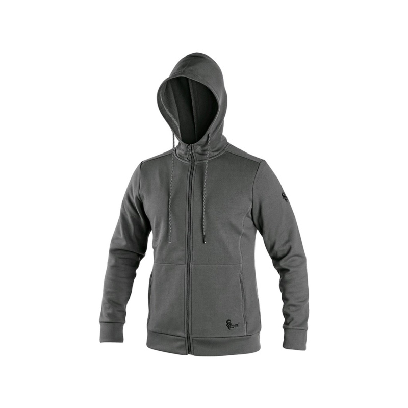 CXS Pánská mikina HARRISON šedo-černá 2XL