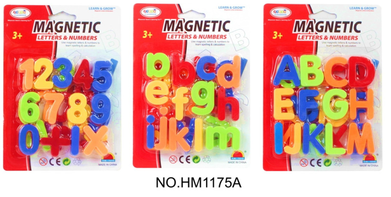 Magnetická písmenka a číslice