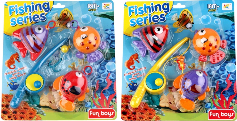 Alltoys Rybaření 3 ryby baculaté modrý prut