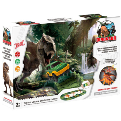 Mustar Variabilní dráha s dinosaury 100 dílů