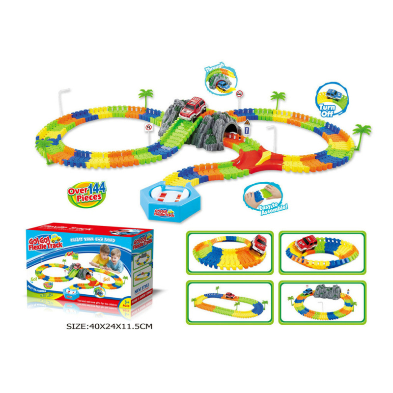 Alltoys Variabilní dráha s tunelem 144 dílů