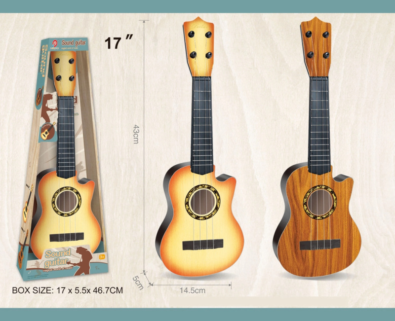 Sound Guitar Kytara čtyřstrunná s trsátkem 44cm