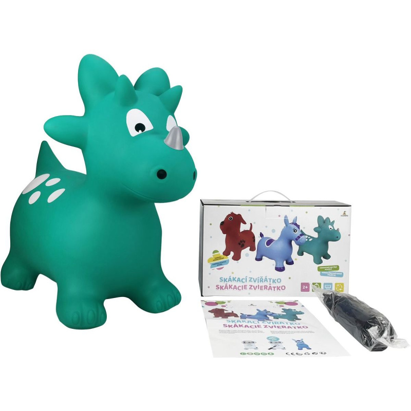 Alltoys skákací zvířátko zelený dinosaurus