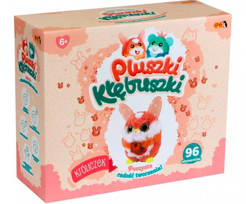 Kreativní sada plyšových hraček Králíček, 96 kusů
