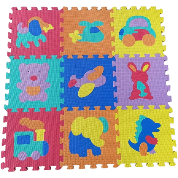 Alltoys puzzle zvířátka a dopravní prostředky 9 ks