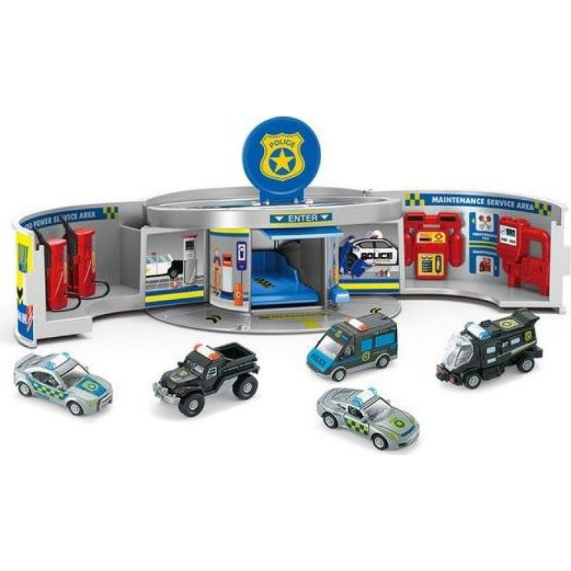 Alltoys Servisní stanice Car Wax pro auta Policie