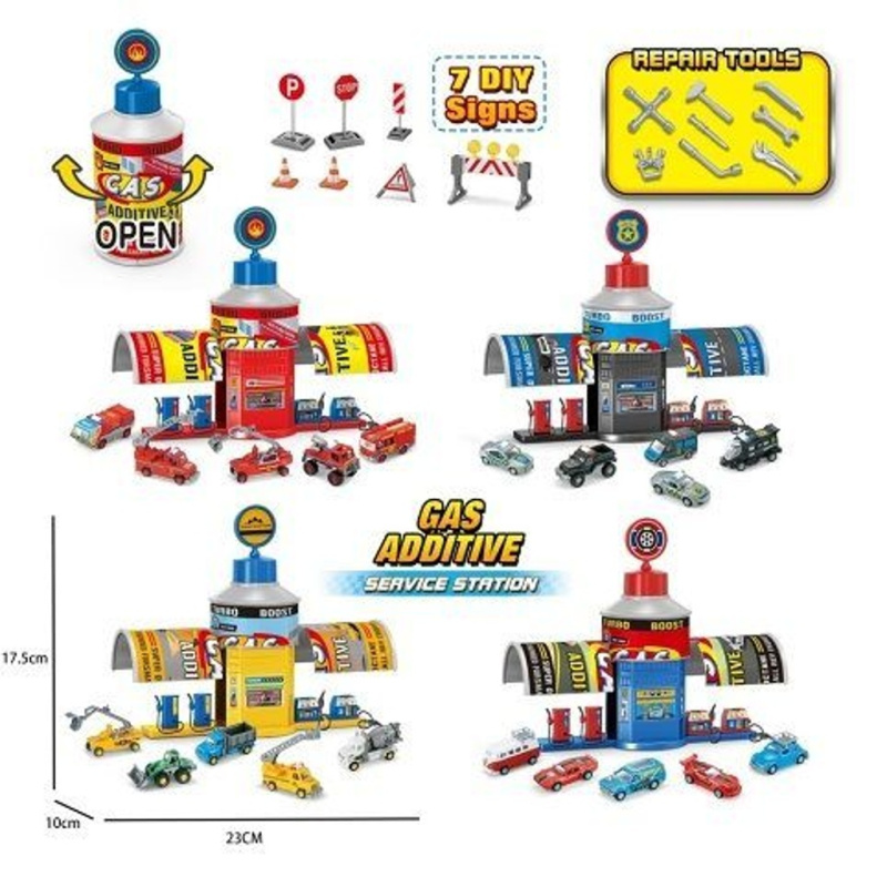 Alltoys Servisní stanice Car Wax pro auta Hasiči