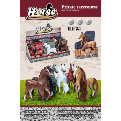 Dětský koník v šesti barvách