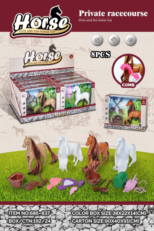 Alltoys Koník + hřebínek + doplňky