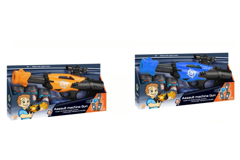 Alltoys Pistole na pěnové míčky 42 cm oranžová