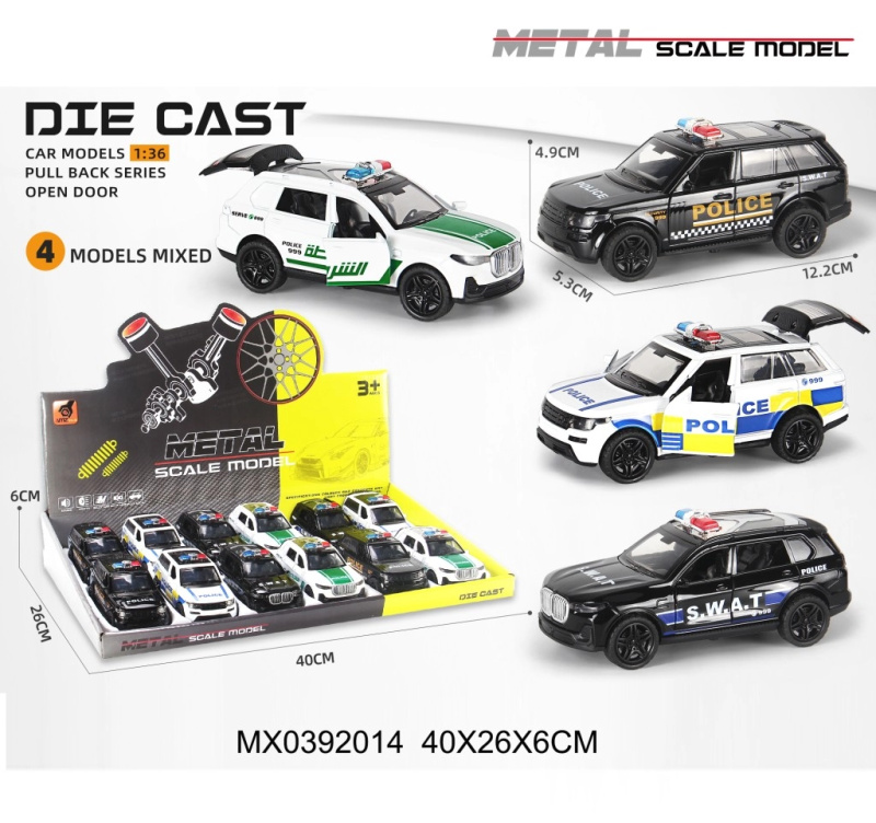 Alltoys Auto policejní Policie S.W.A.T 1:36