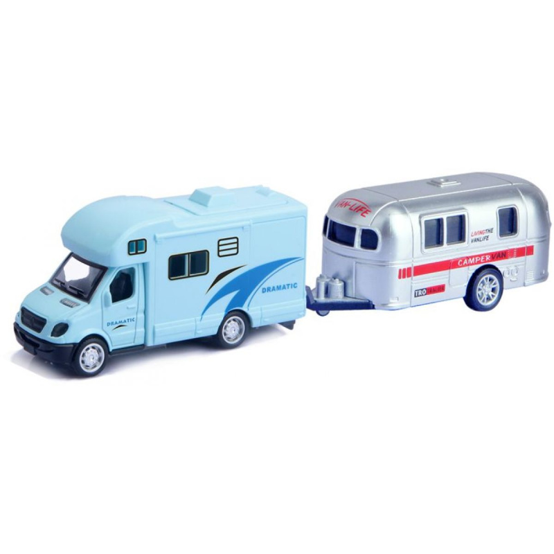 Alltoys Karavan s přívěsem bílý