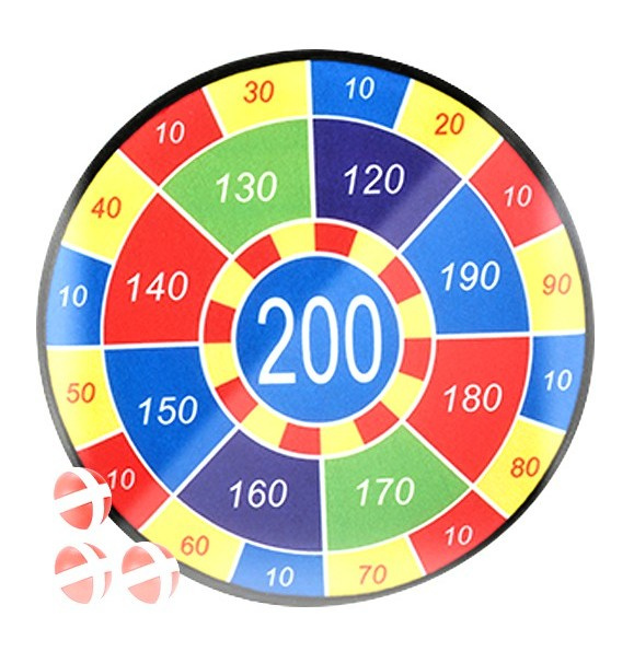 Terč s míčky na suchý zip