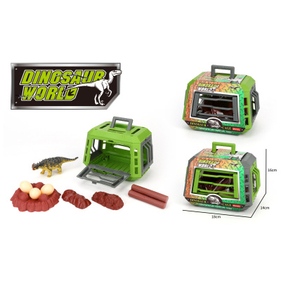 Dinosaurus v kleci s doplňky