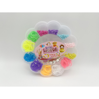 Sada gumiček a korálků 365 ks na výrobu nármaků Loom Band -