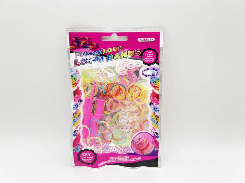 Sada na výrobu náramků Loom Band (150 ks)