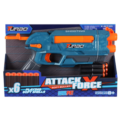 Alltoys Blaster Turbo a 6 ks nábojů 314