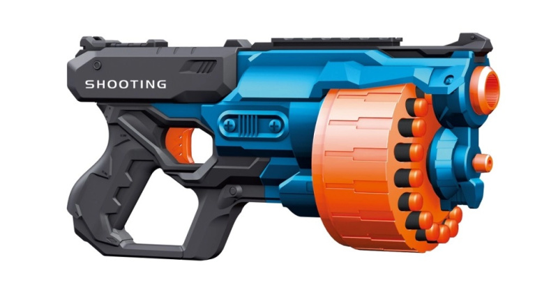 Alltoys Blaster Turbo s rotačním zásobníkem a 24 ks nábojů