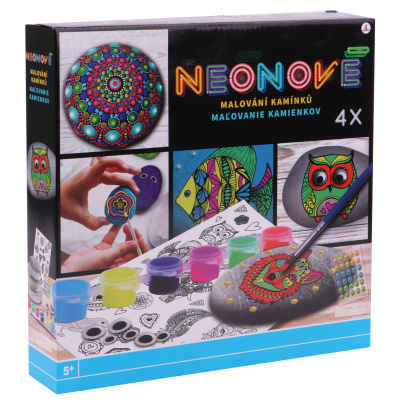 RMS Malování kamínků neon