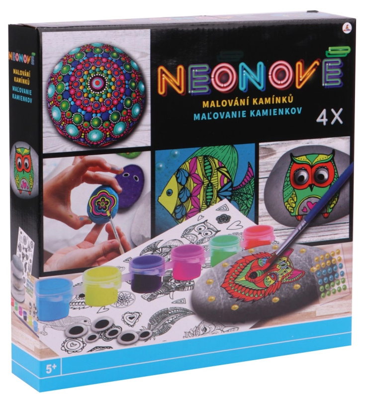 RMS Malování kamínků neon