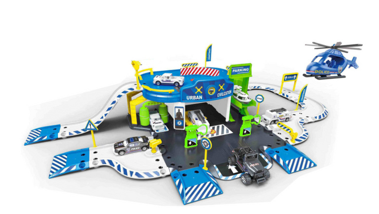 Alltoys Policejní stanice hrací set 62 ks