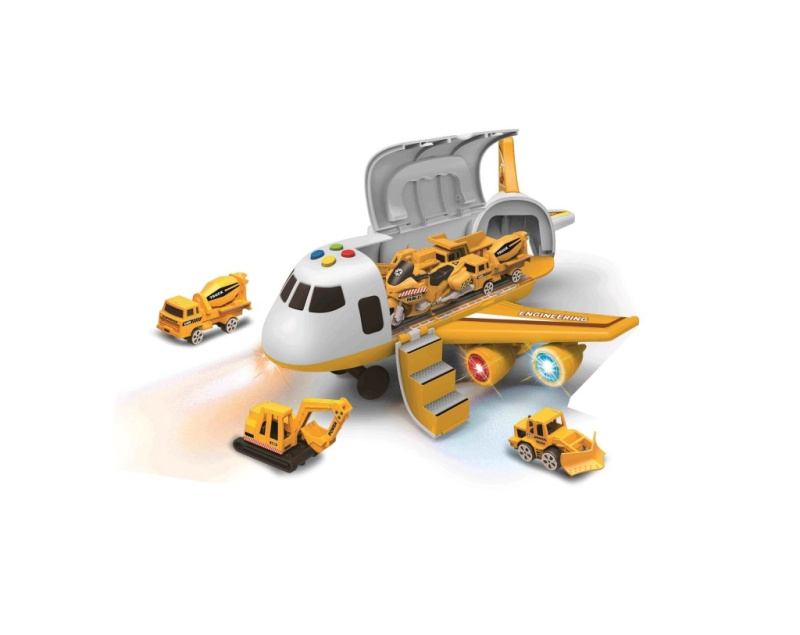 Alltoys Dopravní letadlo s nákladním prostorem a 3 autíčka 1 : 64