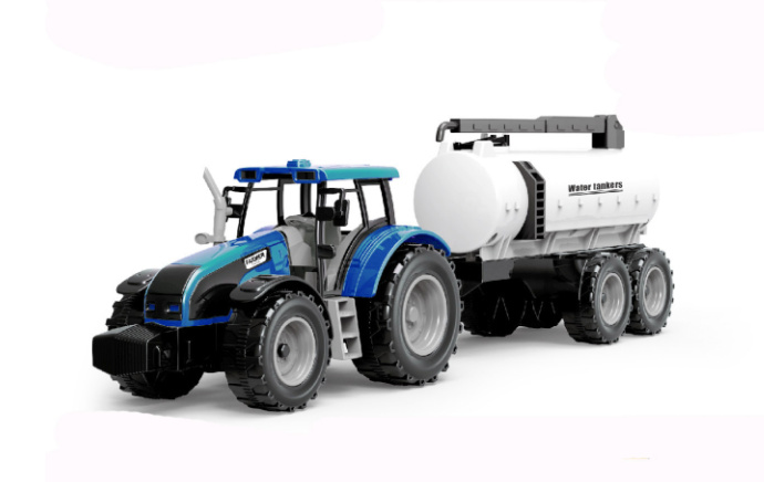 Alltoys Traktor na setrvačník s cisternou červený
