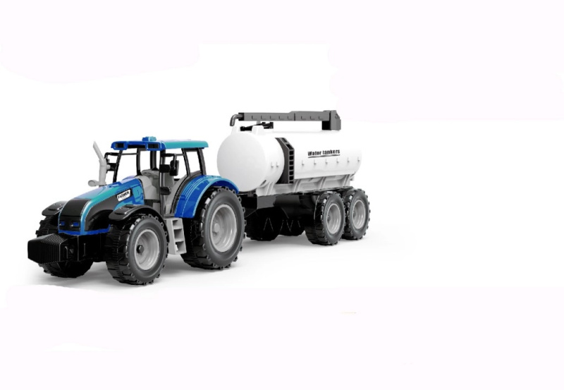 Alltoys Traktor na setrvačník s cisternou červený