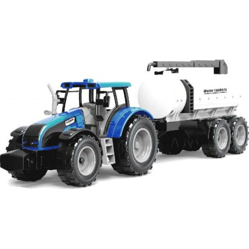 Alltoys Traktor na setrvačník s cisternou červený