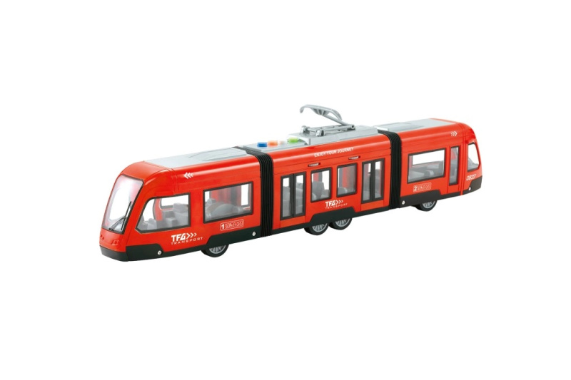 Alltoys Tramvaj na setrvačníkčervená 1:16