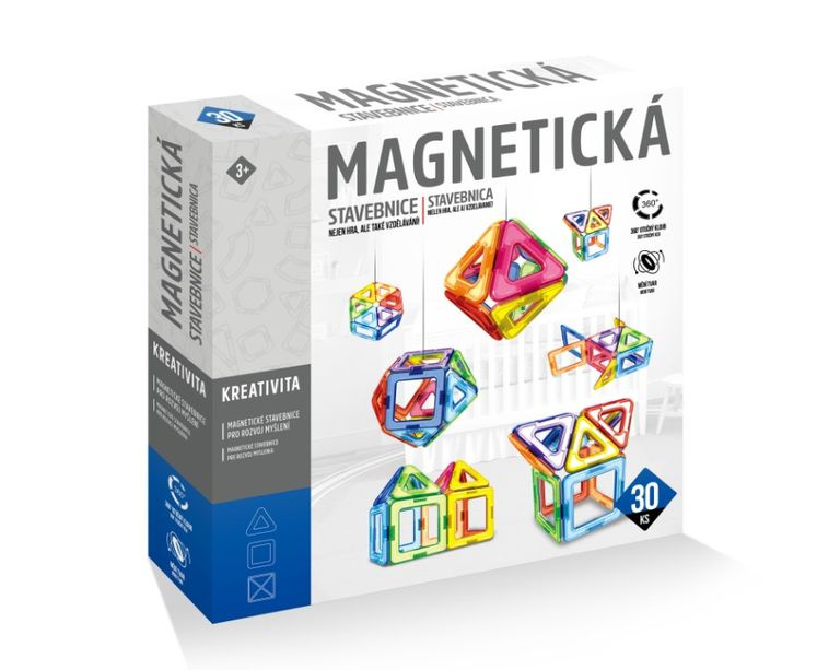Alltoys Magnetická stavebnice 30 ks