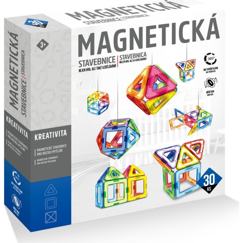 Alltoys Magnetická stavebnice 30 ks