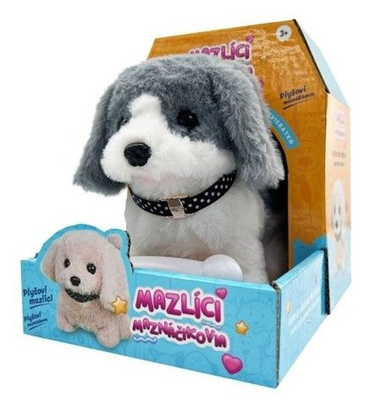 Alltoys Mazlíci pejsek Punťa šedobílý