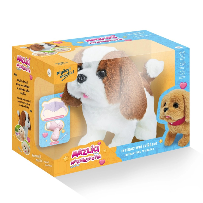 Alltoys Mazlíci hrací set pejsek Ťapka hnědobílý