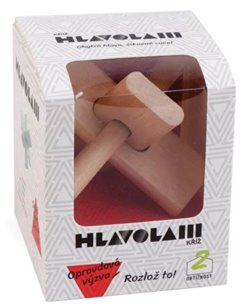 Dřevěný hlavolam Kříž
