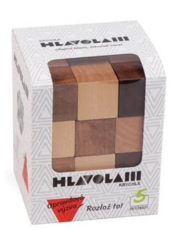 Dřevěný hlavolam krychle