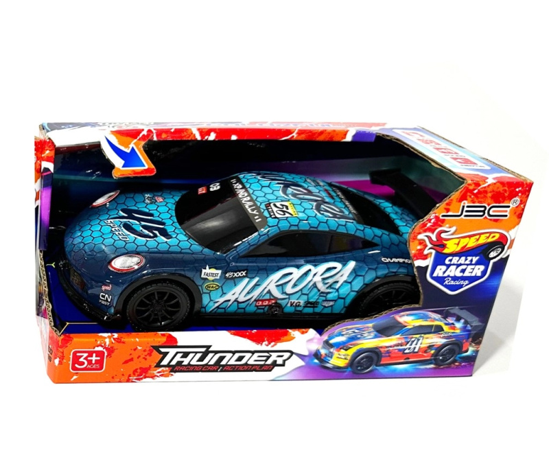 Alltoys Auto Aurora na setrvačník modré 1:20