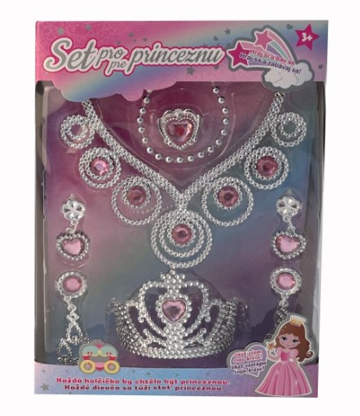 Set pro princeznu korunka, náušnice a náhrdelník