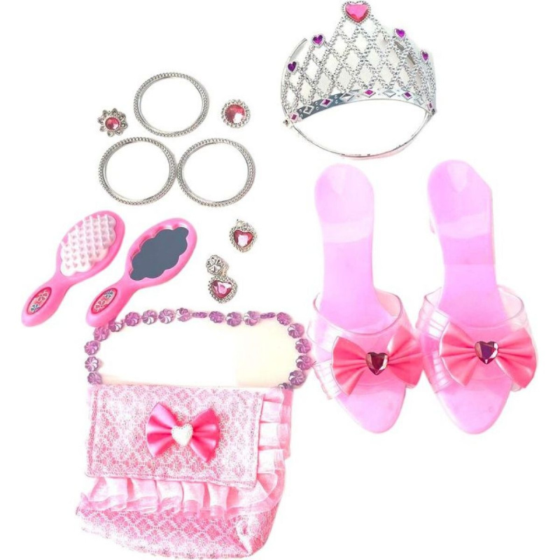 Alltoys Set pro princeznu pantoflíčky sukýnka zrcátko