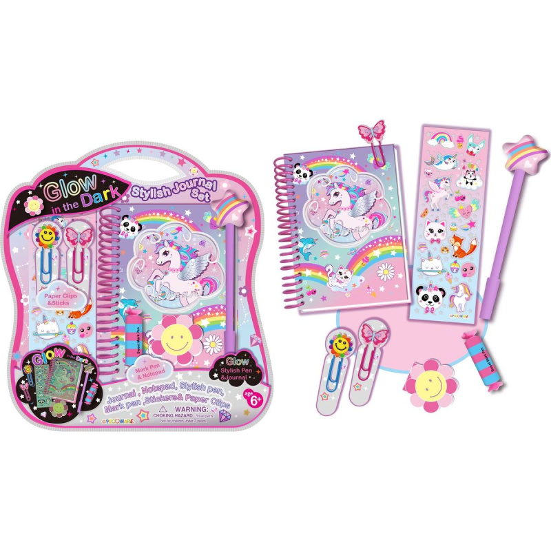 Stylový deník svítíci ve tmě